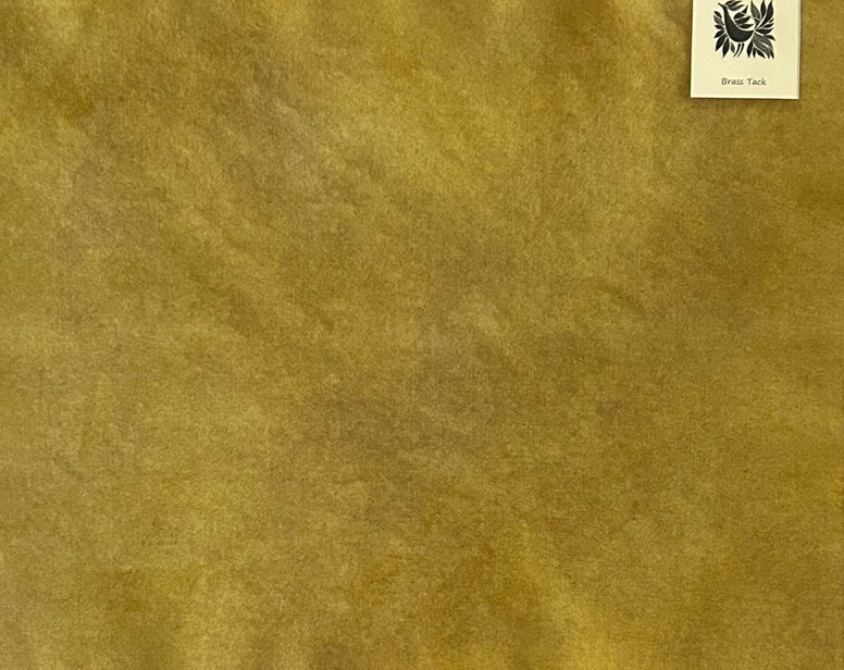 BRASS TACK Hand Dyed YARD Wool Fabric for Wool Applique and Rug Hooking