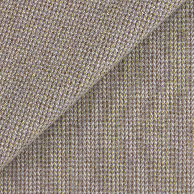 LILAC and BROWN TICKING Felted Wool Fabric for Rug Hooking Wool Applique
