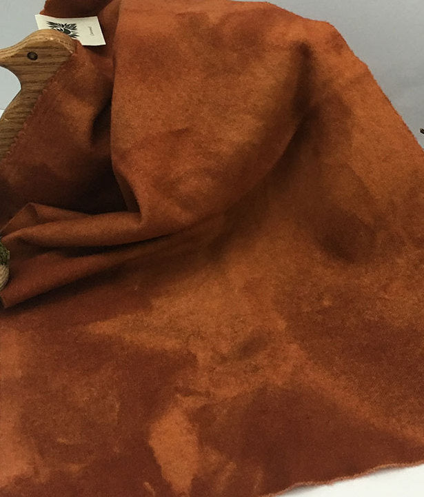 CARAMEL Hand Dyed Fat EIGHTH Wool Fabric for Wool Applique and Rug Hooking